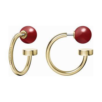 Calvin Klein Bubbly Ladies Earrings Gold Red