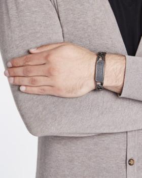 Police Anvil Bracelet Grey 18 cm