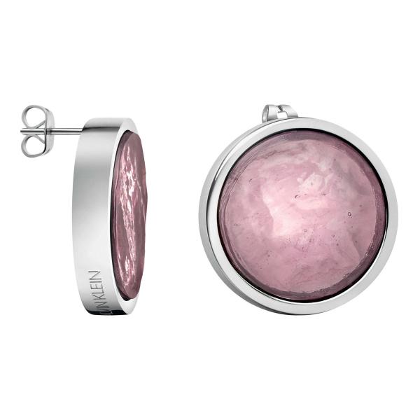 Calvin Klein Charisma Earrings Silver Pink